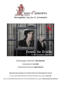 Dramaturgia y Dirección: Ana Zamora