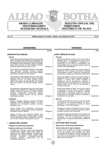 aurkibidea sumario - Diputación Foral de Álava