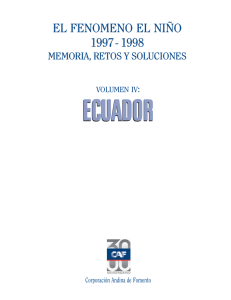 EL FENOMENO EL NIÑO 1997 - 1998 EL FENOMENO - Inicio