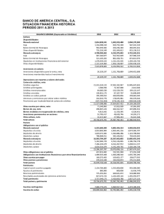 5.1 Razones Financieras BAC 2011, 2012, 2013