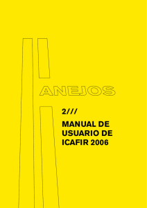 programa ICAFIR 2006 manual del usuario