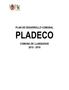 PLAN DE DESARROLLO COMUNAL COMUNA DE LLANQUIHUE