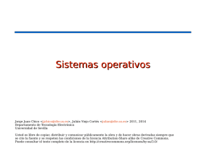 Sistemas operativos - Departamento de Tecnología Electrónica