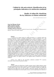 Calidad de vida universitaria - Ruidera - Universidad de Castilla