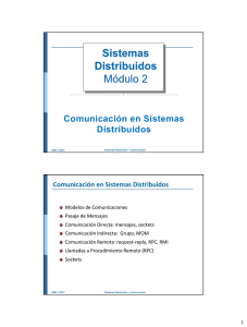 Comunicación en Sistemas Distribuidos