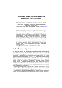 ObservAR, sistema de realidad aumentada multiusuario para