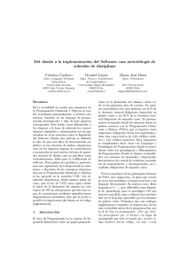 Del dise&ntilde;o a la implementaci&oacute;n del Software: una metodolog&iacute;a de