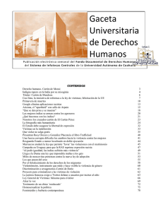 Gaceta Universitaria de Derechos Humanos