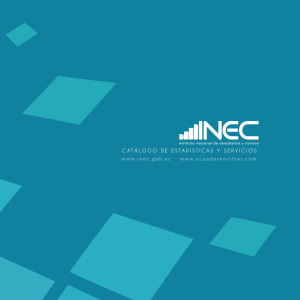 Catálogo INEC 2013 - Instituto Nacional de Estadística y Censos