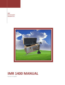 imr 1400 manual