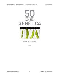 50 cosas que hay que saber sobre genética www.librosmaravillosos