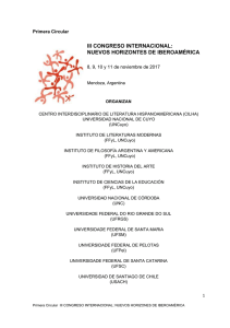 iii congreso internacional: nuevos horizontes de iberoamérica