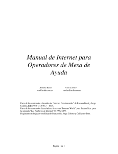 Manual de Internet para Operadores de Mesa de Ayuda