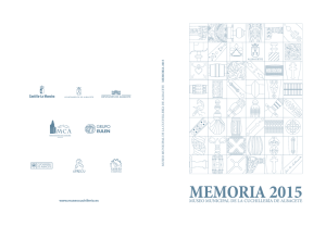 Memoria 2015 - Museo de la Cuchillería
