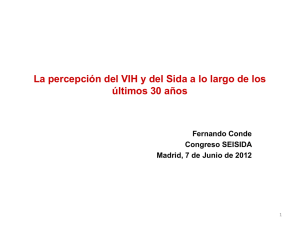 La percepción del VIH y el sida a lo largo de los últimos 30