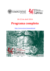 Programa completo - Universidad Complutense de Madrid