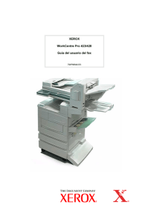 XEROX WorkCentre Pro 423/428 Guэa del usuario del fax