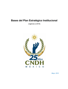 Bases del Plan Estratégico Institucional