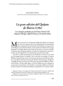 La gran edición del Quijote de Ibarra (        )