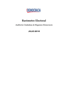 Barómetro Electoral - Hagamos Democracia Nicaragua