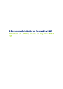 Informe anual de gobierno corporativo 2015