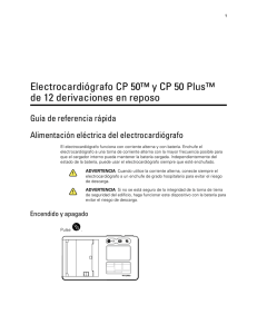 Electrocardiógrafo CP 50™ y CP 50 Plus™ de 12 derivaciones en