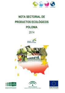 nota sectorial de productos ecológicos polonia 2014