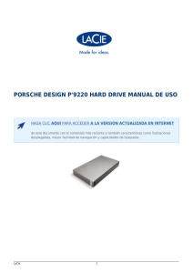 Porsche Design P`9220 Hard Drive Manual de Uso