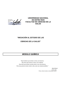 modulo química - Facultad de Ciencias de la Salud