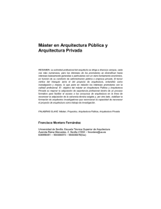 Máster en Arquitectura Pública y Arquitectura Privada