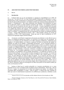 WT/DS135/R Página 237 IV. ARGUMENTOS FORMULADOS POR