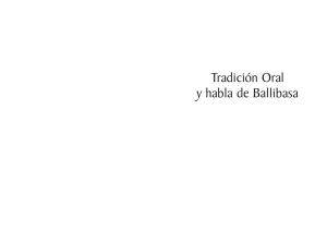 Tradici&oacute;n Oral y Habla de Ballibasa: Estudio Completo