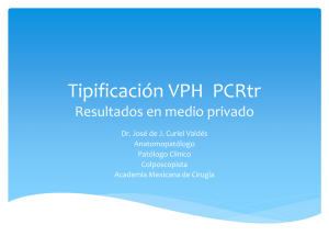 Tipificación VPH PCRtrTipificación VPH PCRtr