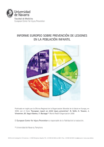 European Report on Child Injury Prevention_Resumen ejecutivo