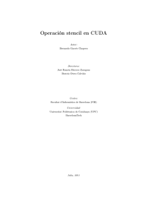 Operación stencil en CUDA - Pàgina inicial de UPCommons