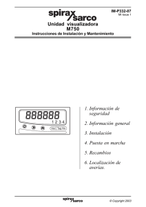 Unidad visualizadora M750