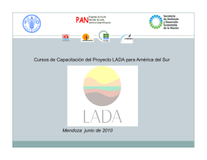 Cursos de Capacitación del Proyecto LADA para América del Sur