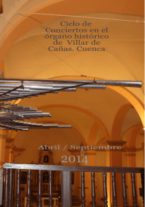 Ciclo de Conciertos en el órgano histórico de Villar de Cañas. Cuenca