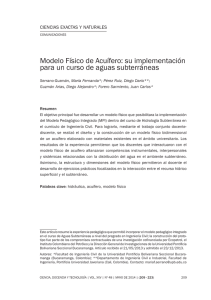 Modelo Físico de acuífero: su implementación para un curso de