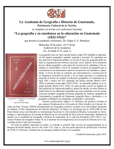 La geografía y su enseñanza en la educación en Guatemala 1832