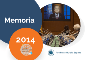 Memoria - Pacto Mundial