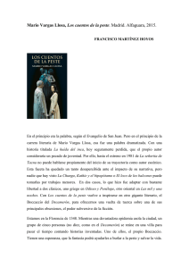 Mario Vargas Llosa, Los cuentos de la peste. Madrid. Alfaguara, 2015.