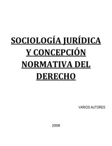 sociología jurídica y concepción normativa del derecho