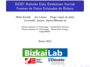 BiDEI: Bizkaiko Datu Estekatuen Iturriak Fuentes de Datos