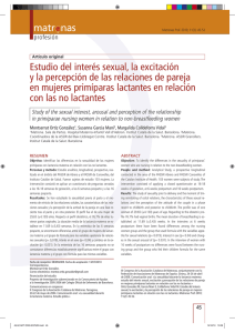 matr nas Estudio del interés sexual, la excitación y la percepción de