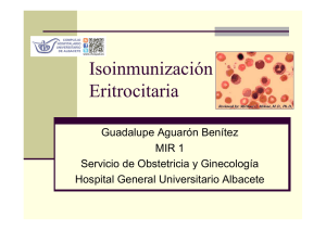 Isoinmunización Eritrocitaria