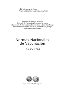 Normas Nacionales de Vacunación