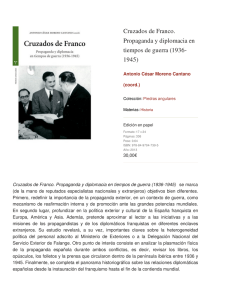 Cruzados de Franco. Propaganda y diplomacia en tiempos de