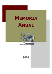 memoria anual - Instituto Geofísico del Perú