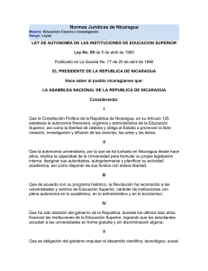 Normas Jurídicas de Nicaragua